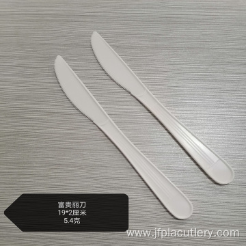 OEM brand cutlery compostable cornstarched Bioplastic knife